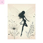Elegant Fairy Silhouette Rolled Poster - Enchanting Wall Art for Home Decor - The flirty crow