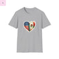 Hispanic Heritage Mexico America Flags Unisex T-Shirt The flirty crow