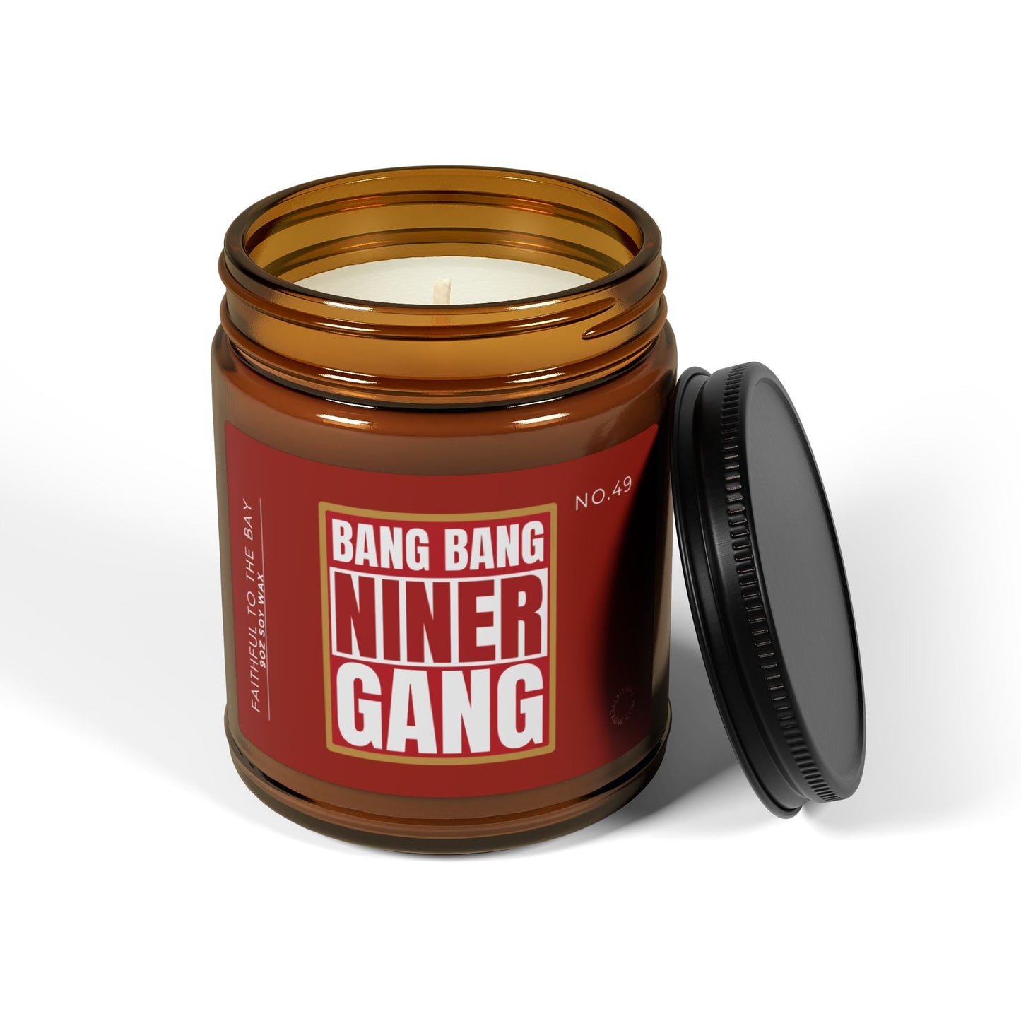 Niner Gang candle for the home 'Bang Bang Niner Gang' Scented Soy Candle The flirty crow