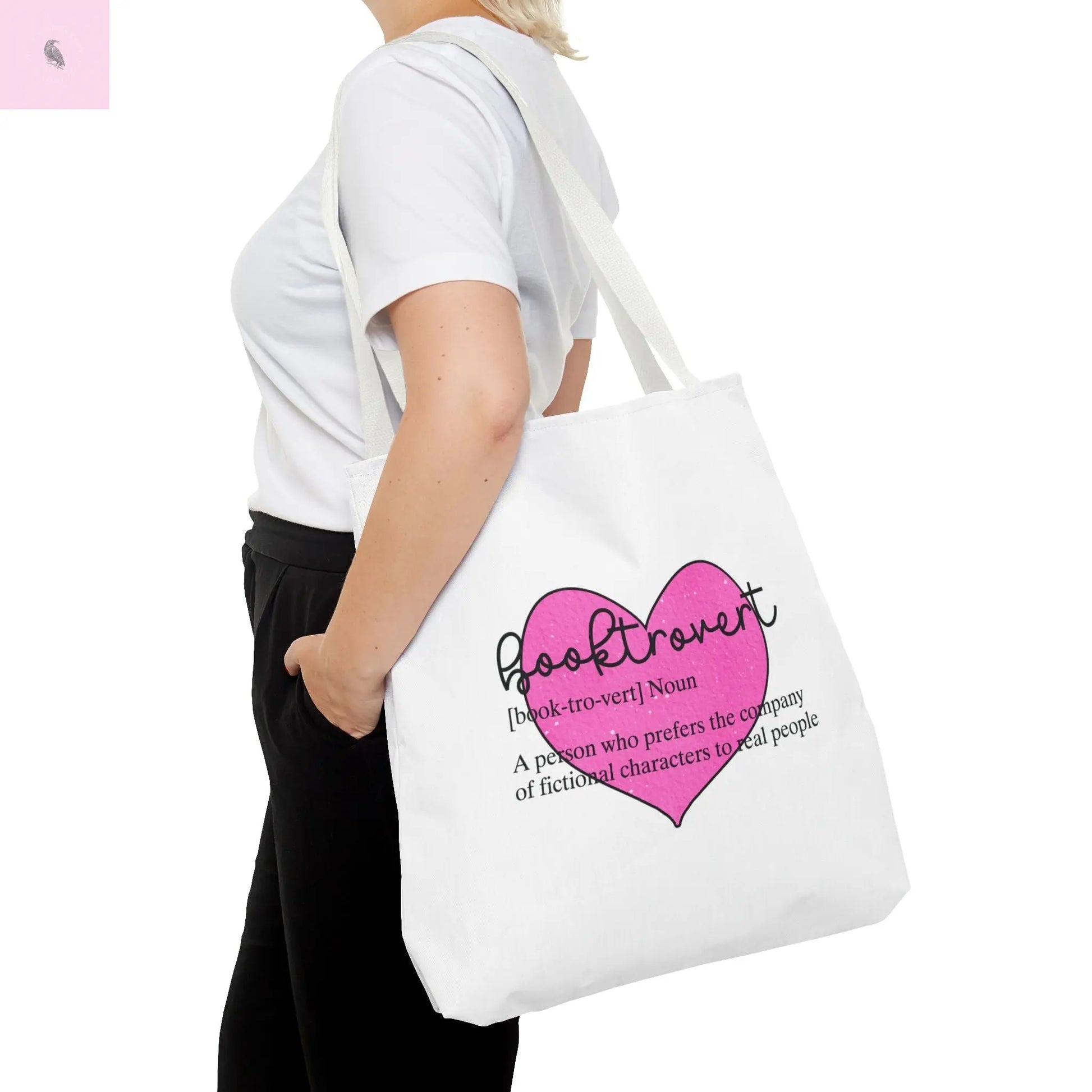 Book Lover Tote Bag, Bookish Gift, Reading Accessories, Tote for Introverts, Eco-Friendly Shopping Bag, Cute Literary Design Printify