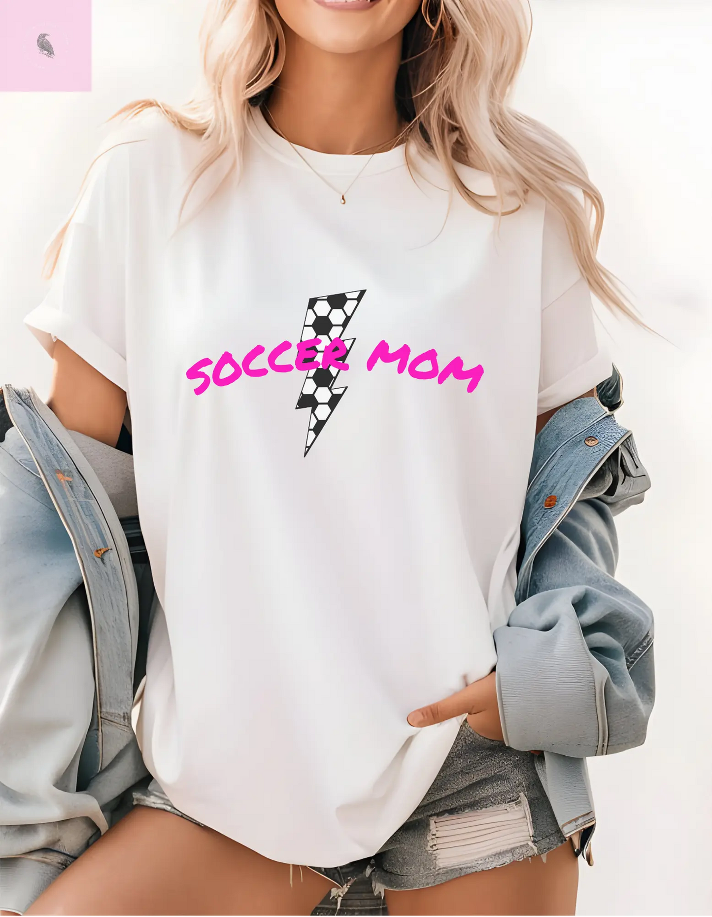 Soccer mom  Softstyle  cotton T-Shirt the flirty crow