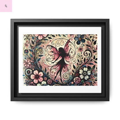 Framed Canvas Fairy art - The flirty crow