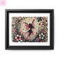 Framed Canvas Fairy art - The flirty crow