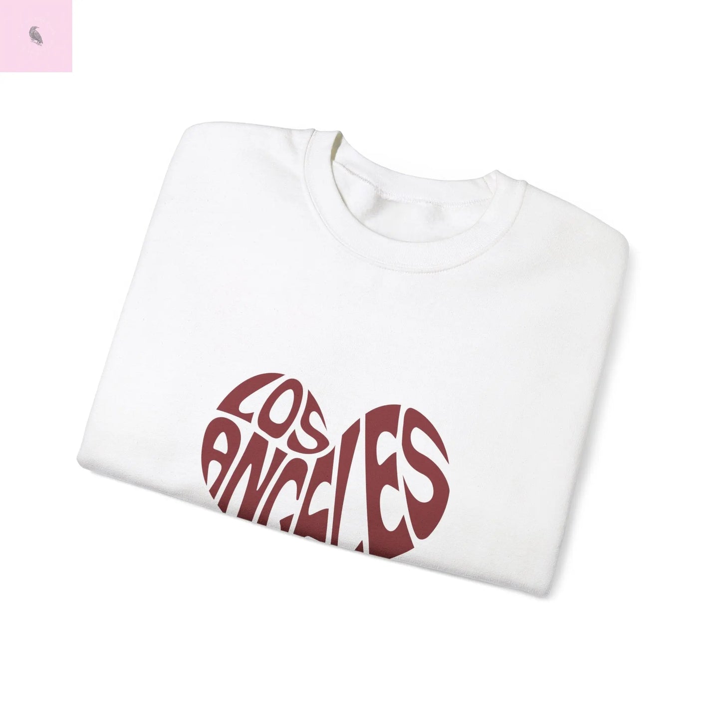 Los Angeles Heart Crewneck Sweatshirt the flirty crow