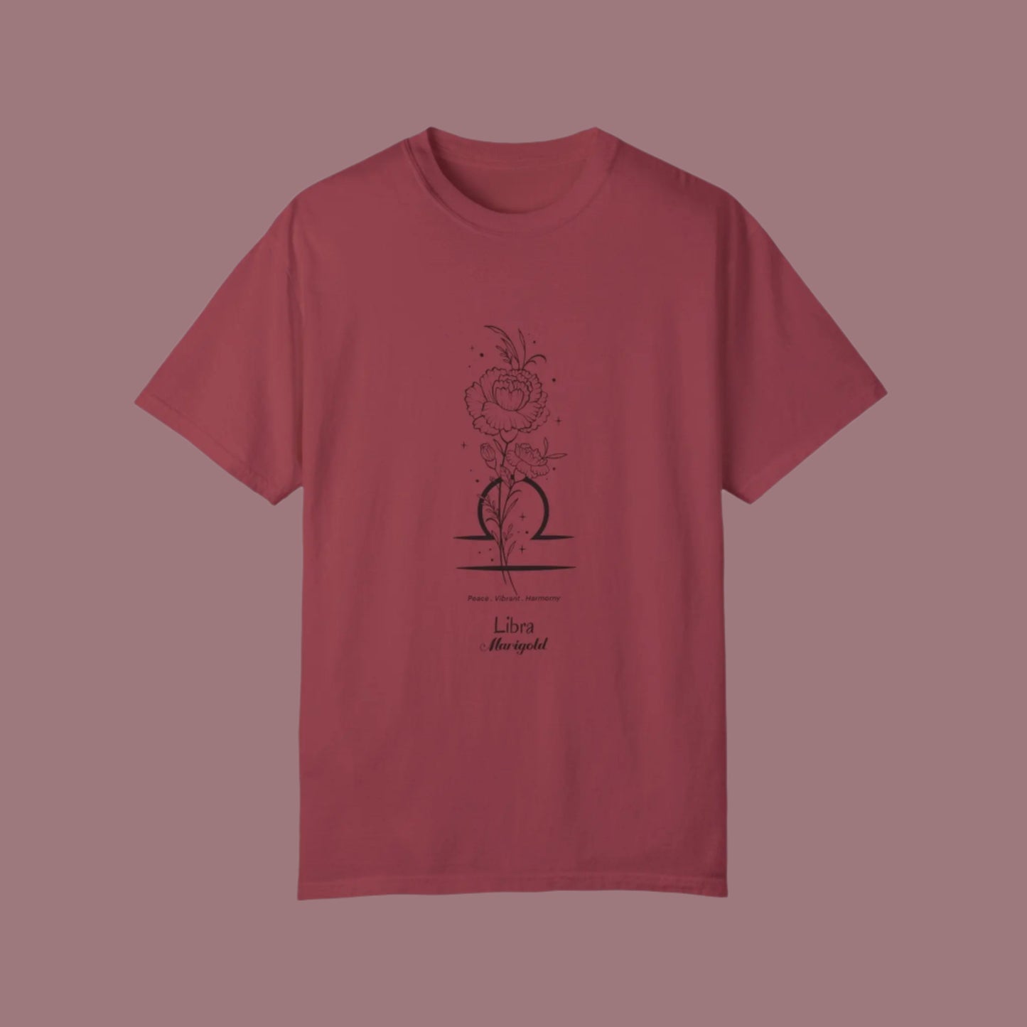 Libra Birthday Flower Unisex  Tee The flirty crow