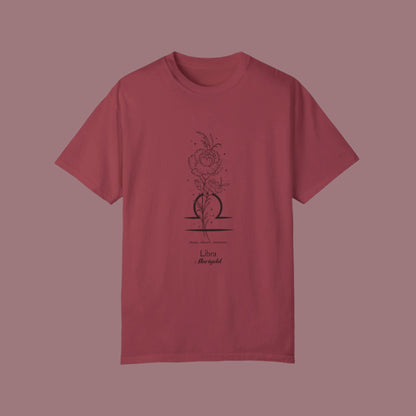 Libra Birthday Flower Unisex  Tee The flirty crow