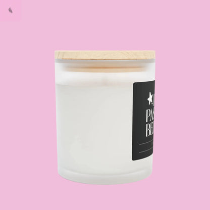 Frosted Glass Candle - "I Read Past My Bedtime" - Cozy Home Decor - Ideal Gift for Book Lovers The flirty crow