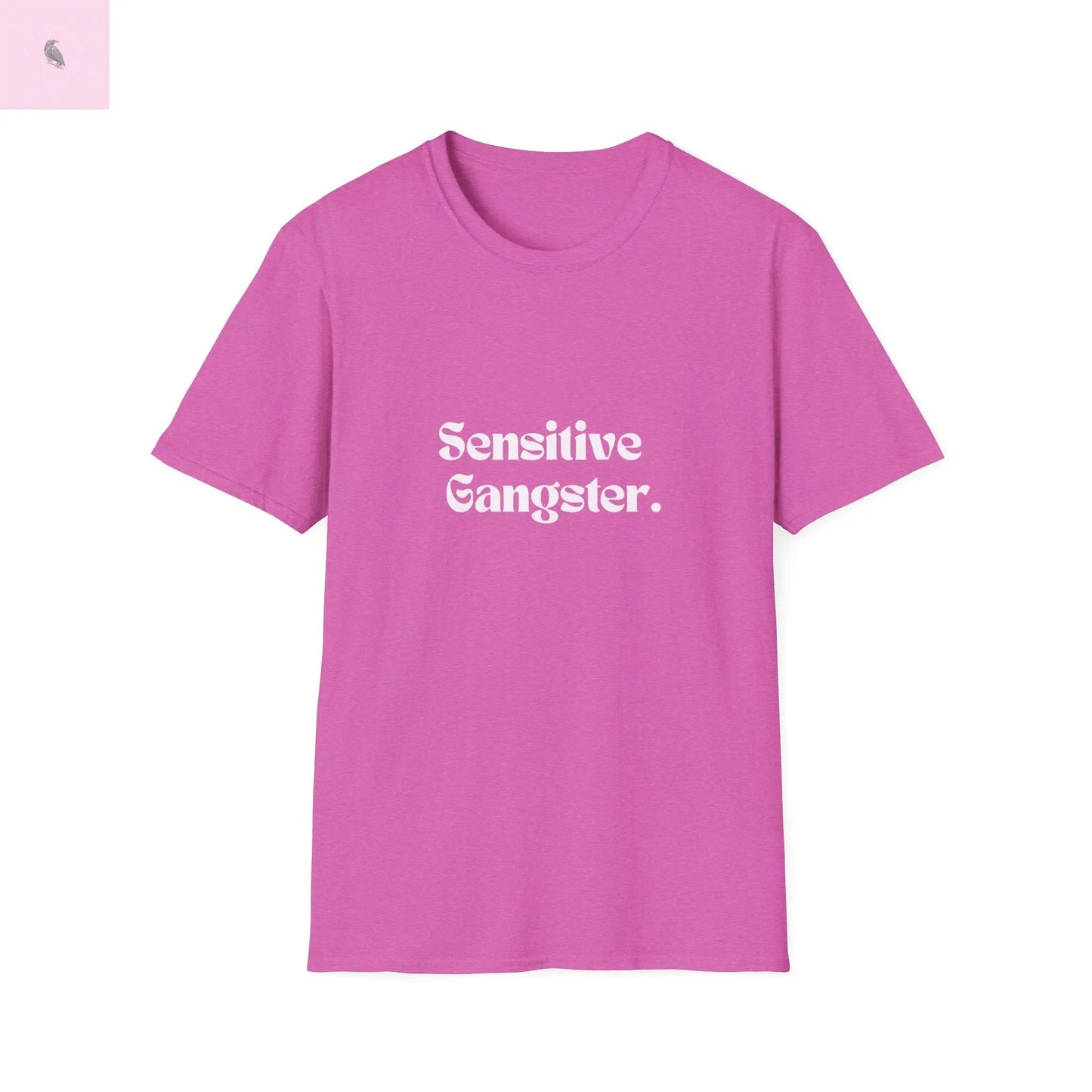 Sensitive Gangster tshirt,  Unisex  beachT-Shirt,  Funny summer top, Gift for Him/Her, Casual Wear, trending tee, cotton soft  top The flirty crow