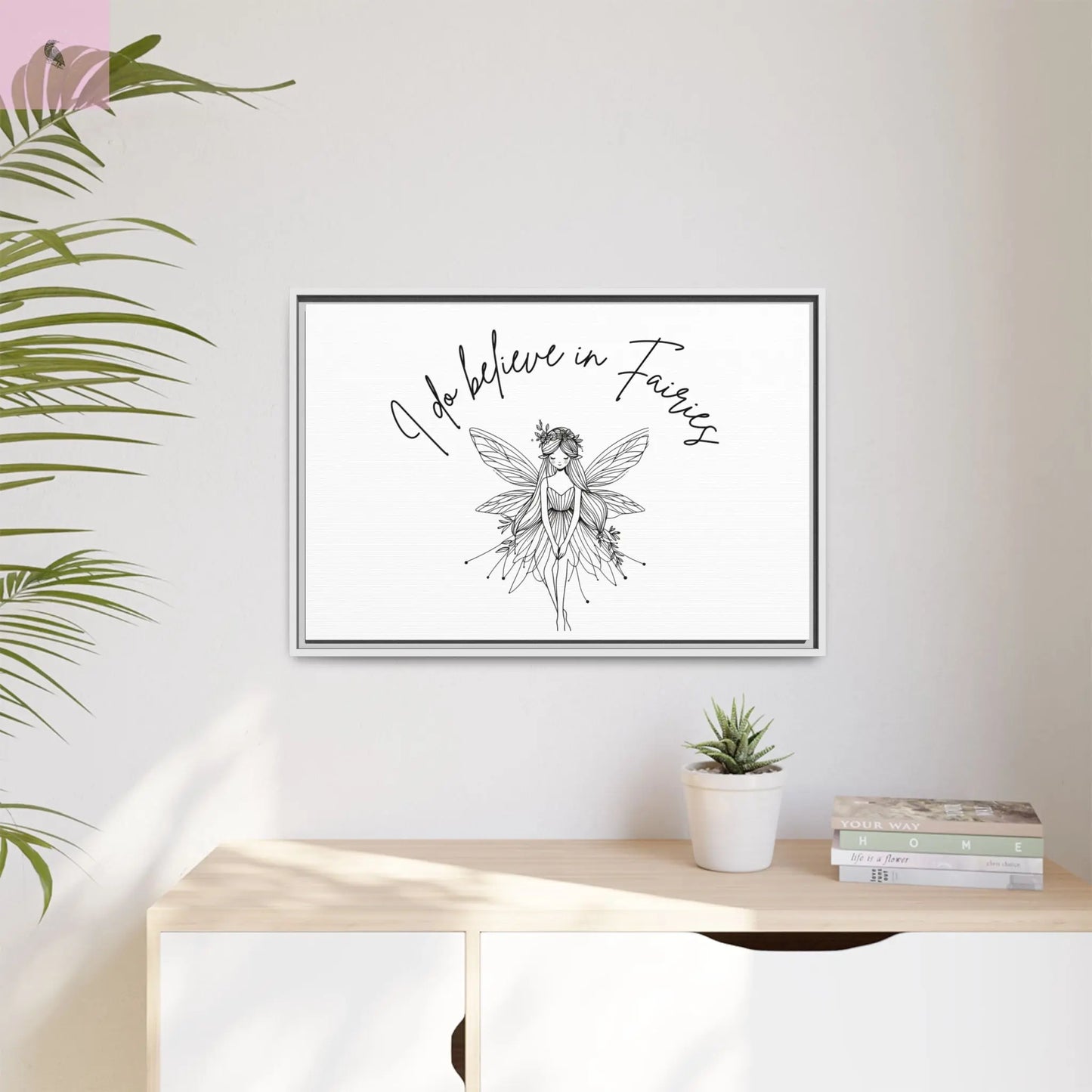 Fairies Canvas, Framed (Multi-color) - The flirty crow
