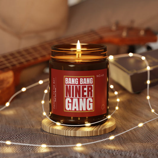 Niner Gang candle for the home 'Bang Bang Niner Gang' Scented Soy Candle The flirty crow