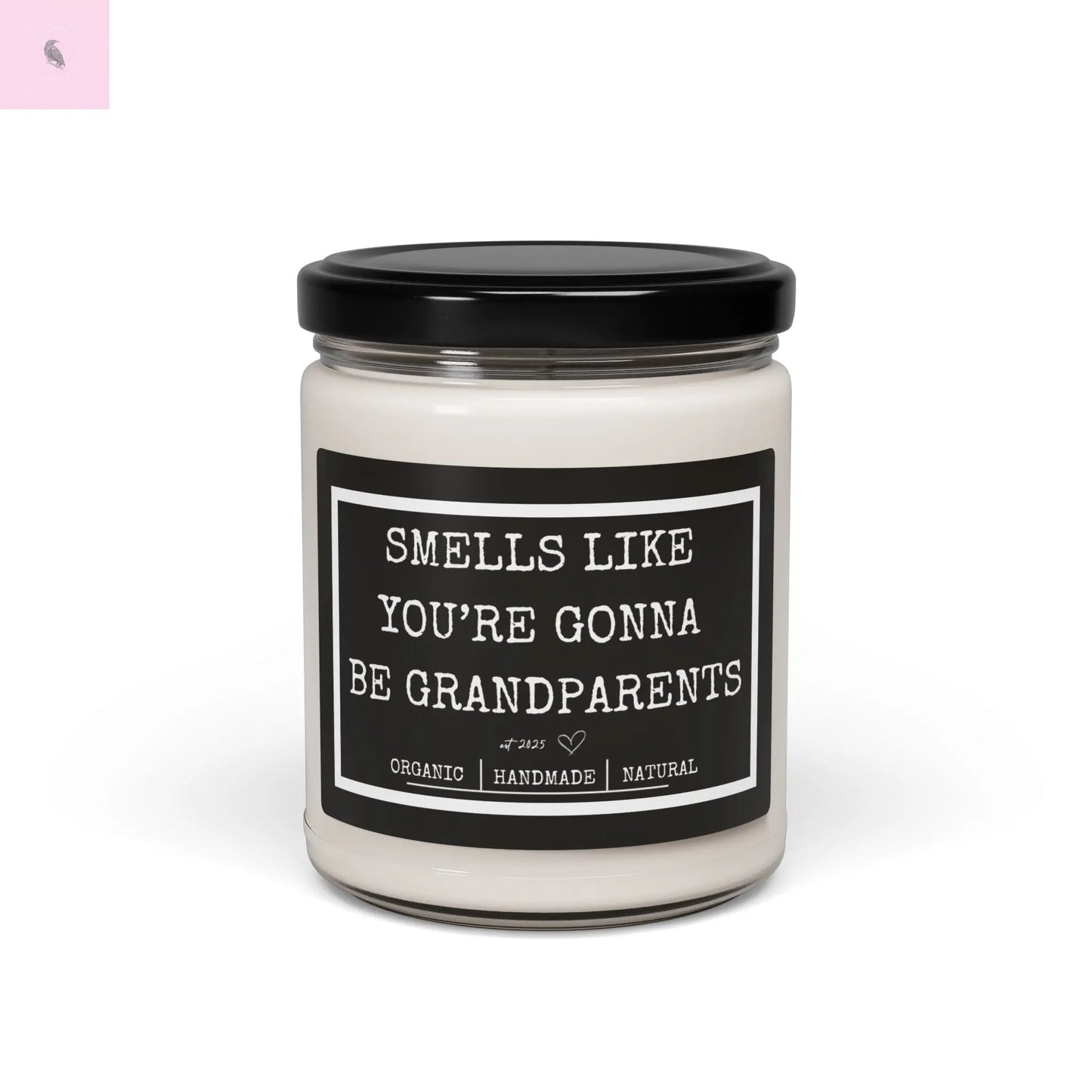 Soy Candle New grandparents gift The flirty crow
