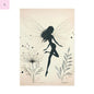 Elegant Fairy Silhouette Rolled Poster - Enchanting Wall Art for Home Decor - The flirty crow