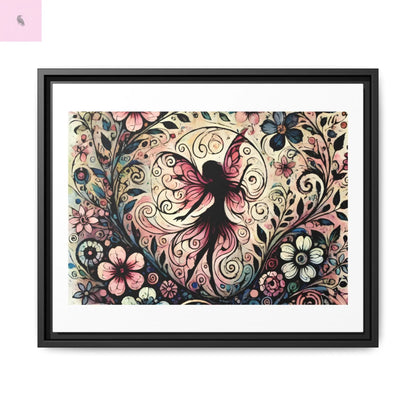 Framed Canvas Fairy art - The flirty crow