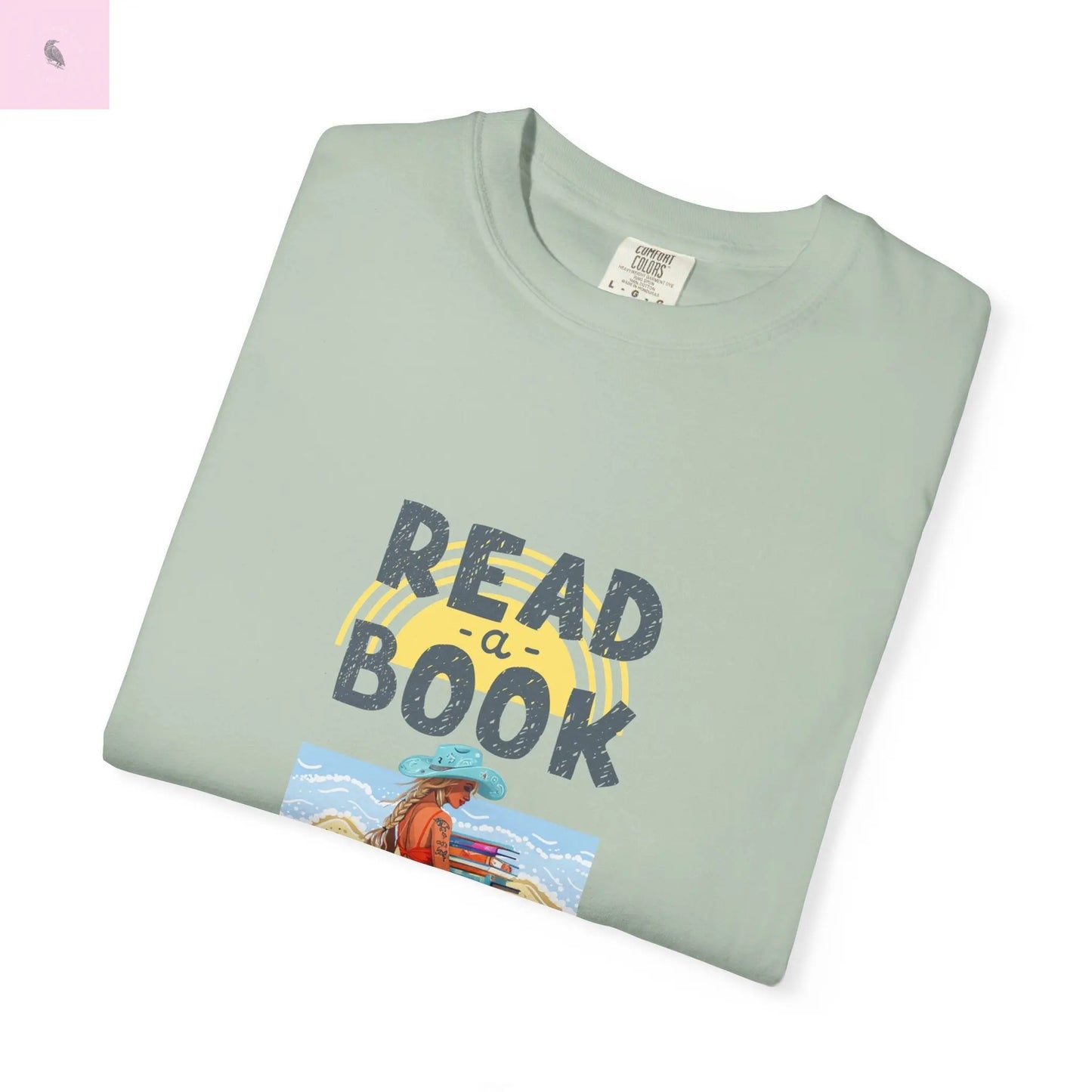 Book Lovers Comfort Colors T-shirt, summer beach reading tee for readers. - The flirty crow