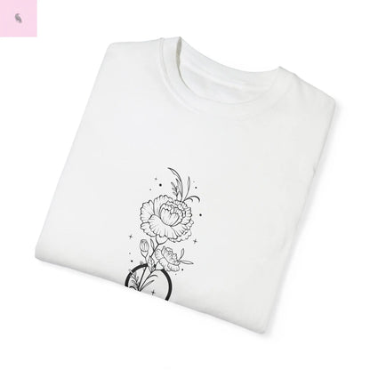 Libra Birthday Flower Unisex  Tee The flirty crow