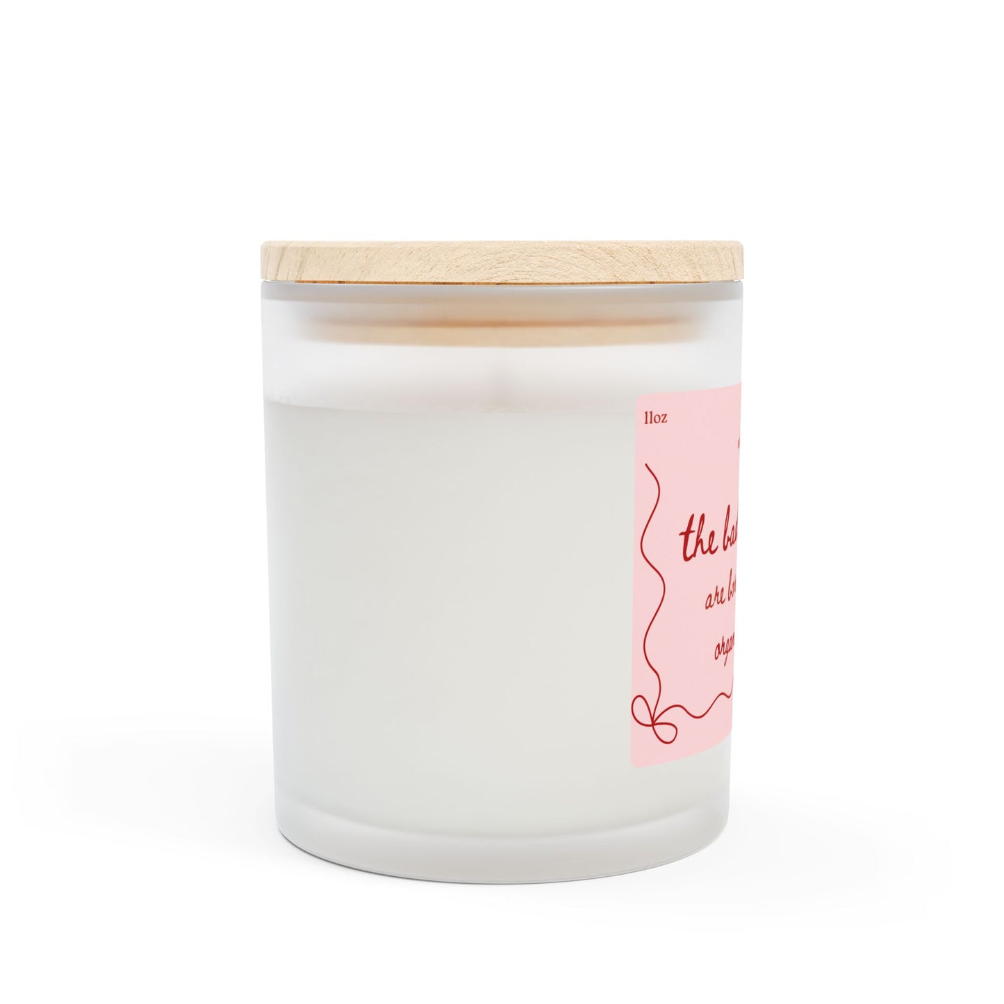 March birthday 11oz Frosted Glass Candle - The flirty crow