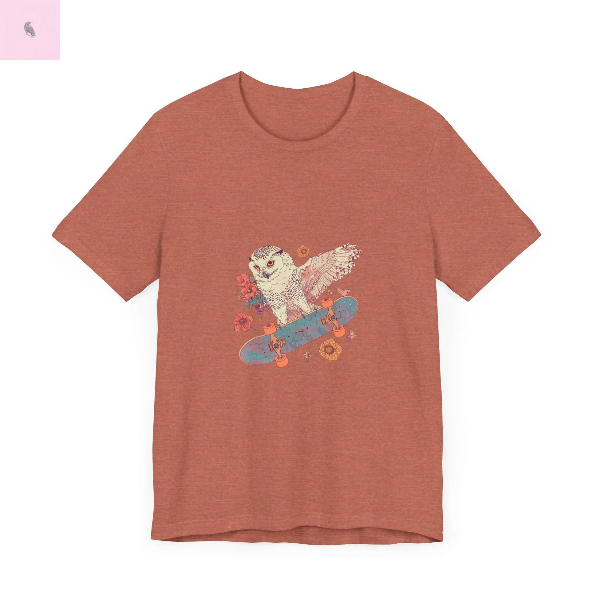 Skateboarding Owl Lovers Tee The flirty crow