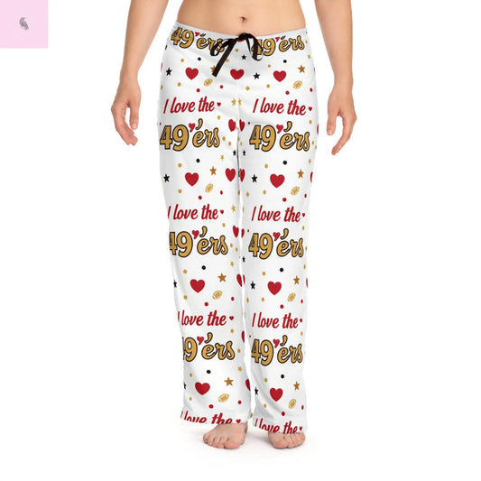 49ers Women's Pajama Pants ,Lounge Drawstring Sleepwear Printify