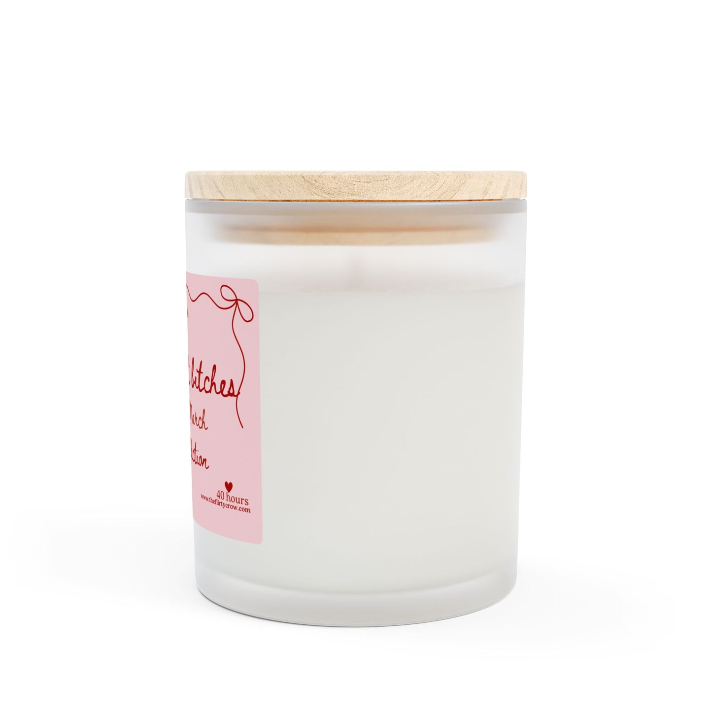 March birthday 11oz Frosted Glass Candle - The flirty crow