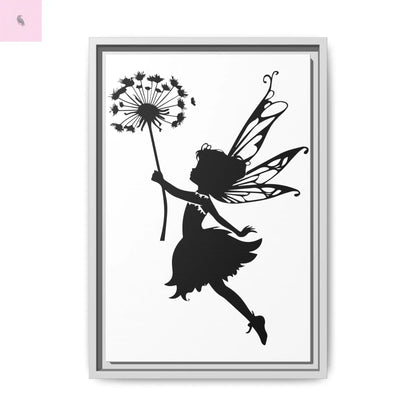 Framed canvas Fairy Silhouette Wall Art, Fairy lover Home Decor, Whimsical Framed Canvas, Fairy Gift, Kids Room Decoration, Nursery Art The flirty crow