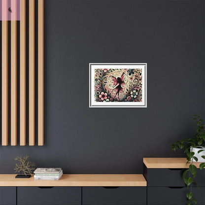 Framed Canvas Fairy art - The flirty crow