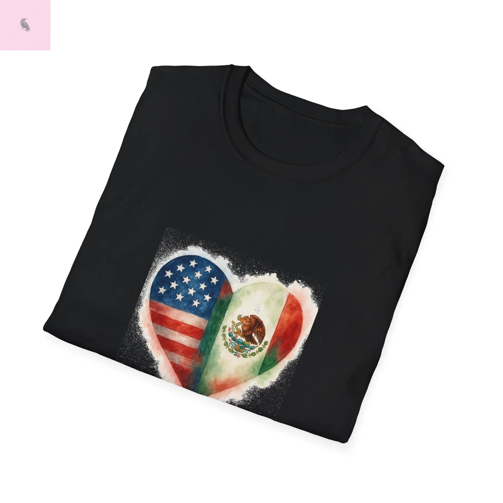 Hispanic Heritage Mexico America Flags Unisex T-Shirt The flirty crow