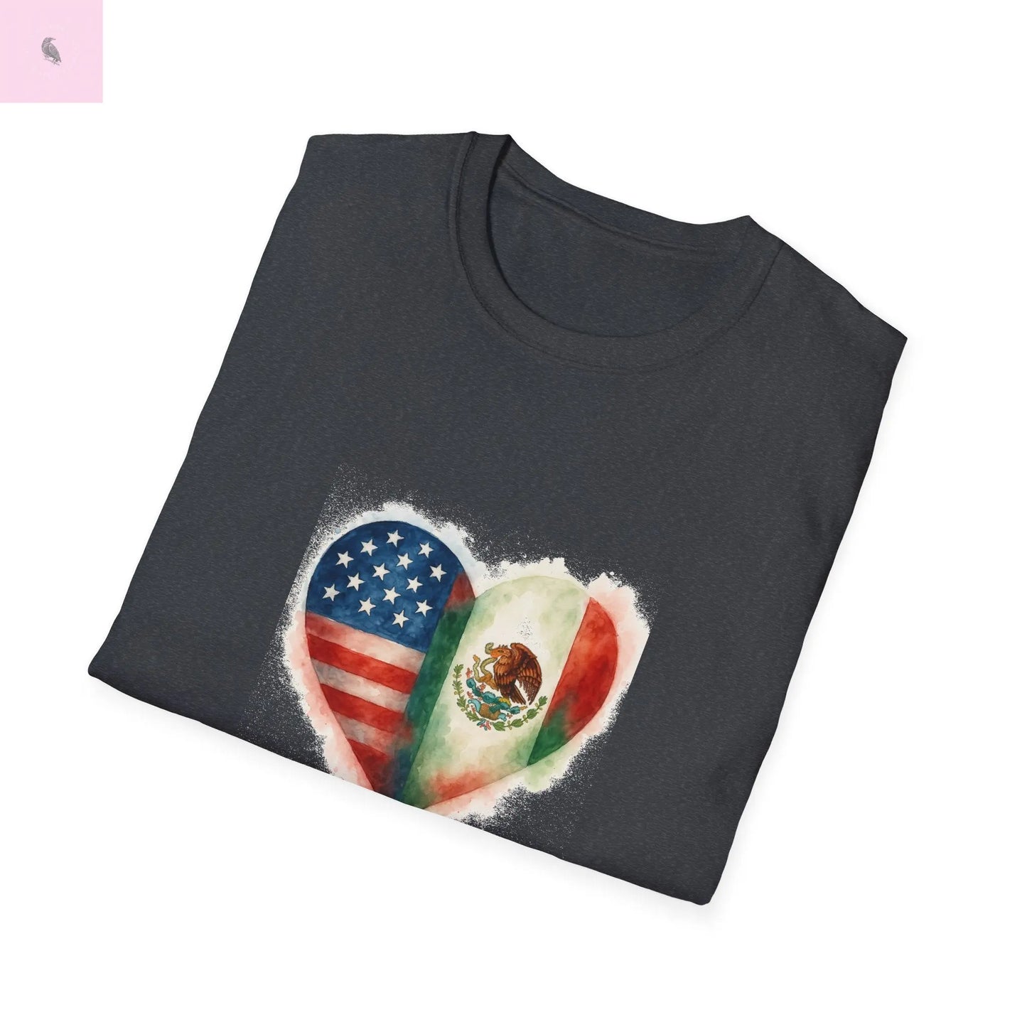 Hispanic Heritage Mexico America Flags Unisex T-Shirt The flirty crow