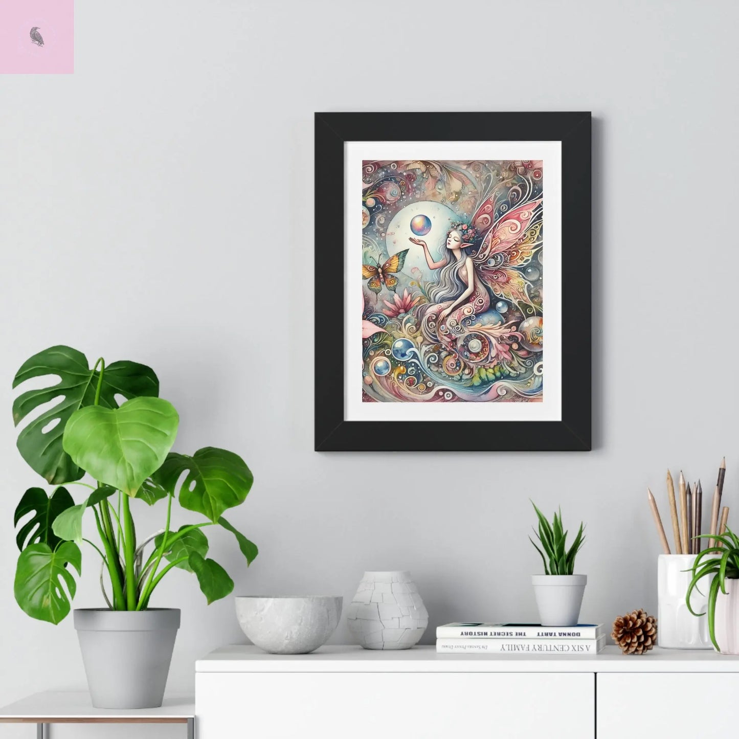 Mystical Fairy framed wall art. - The flirty crow