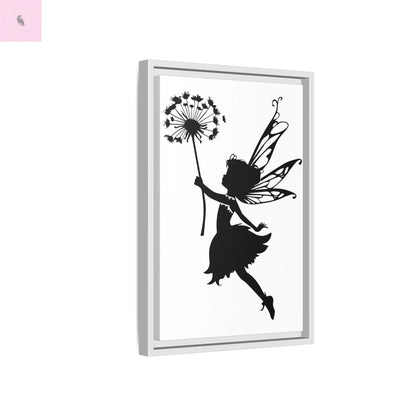 Framed canvas Fairy Silhouette Wall Art, Fairy lover Home Decor, Whimsical Framed Canvas, Fairy Gift, Kids Room Decoration, Nursery Art The flirty crow