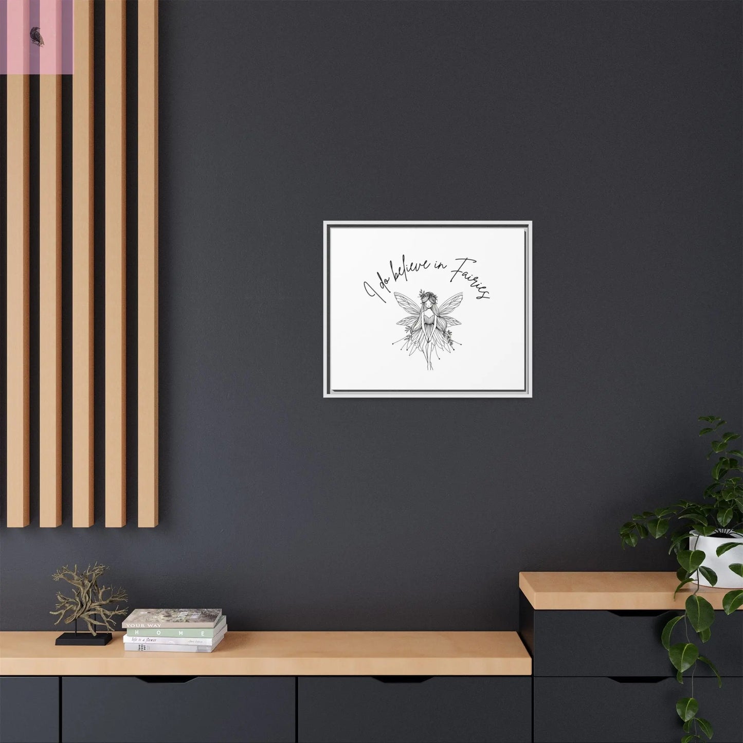 Fairies Canvas, Framed (Multi-color) - The flirty crow
