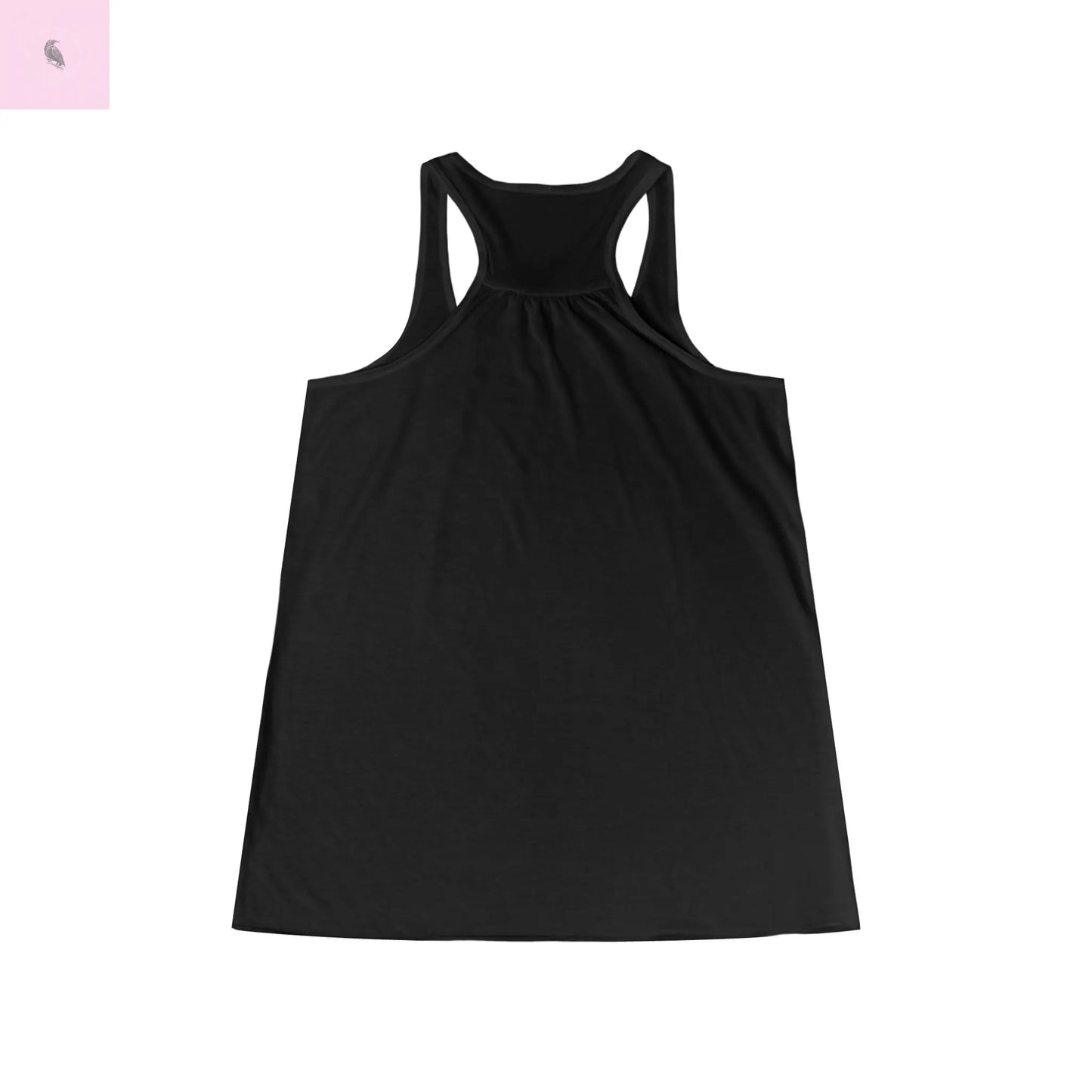 Women's pickleball  Racerback Tank. Quality, cute, trendy black pickleball tank the flirty crow