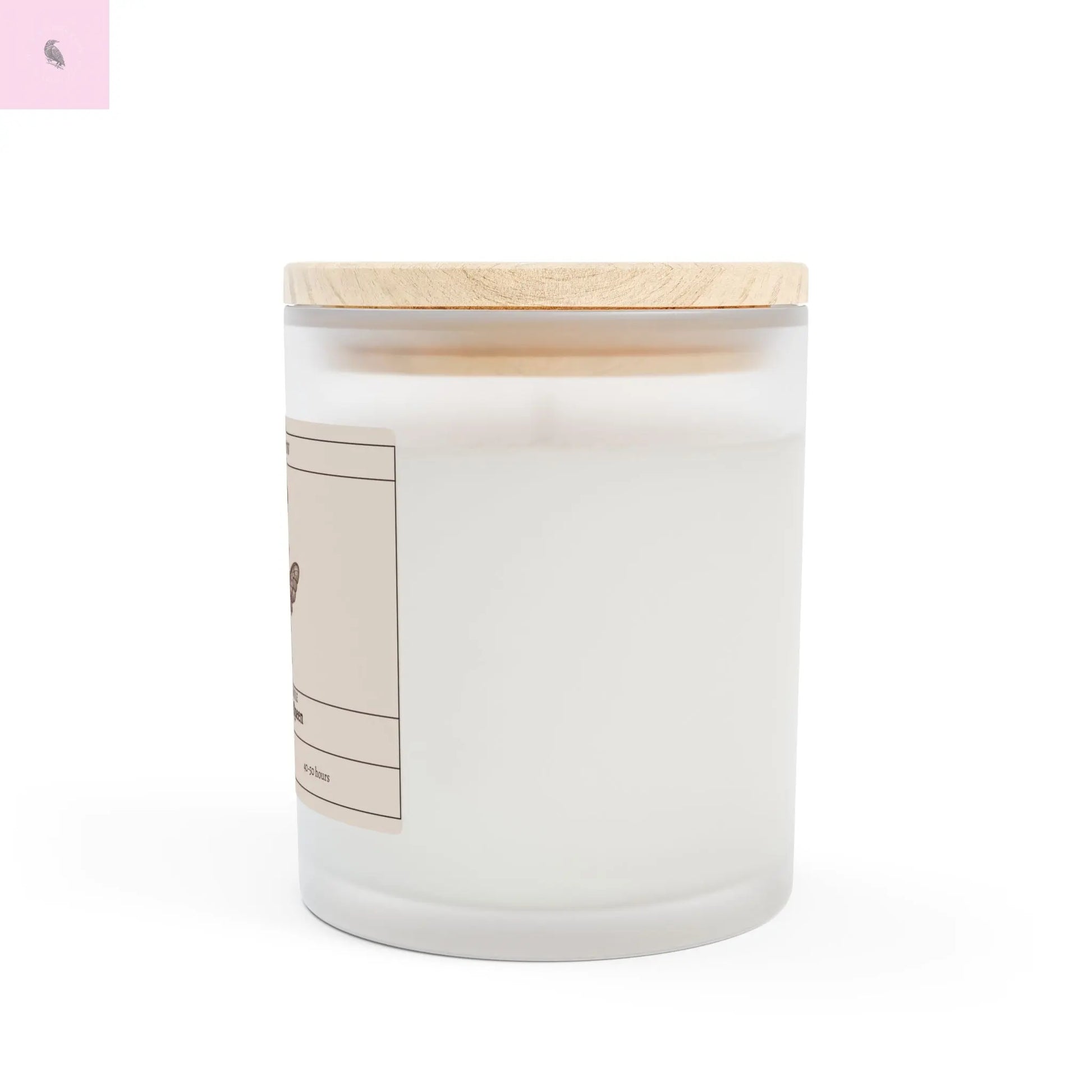 Natural Soy Wax- Queen bee candle 11oz Frosted Glass The flirty crow