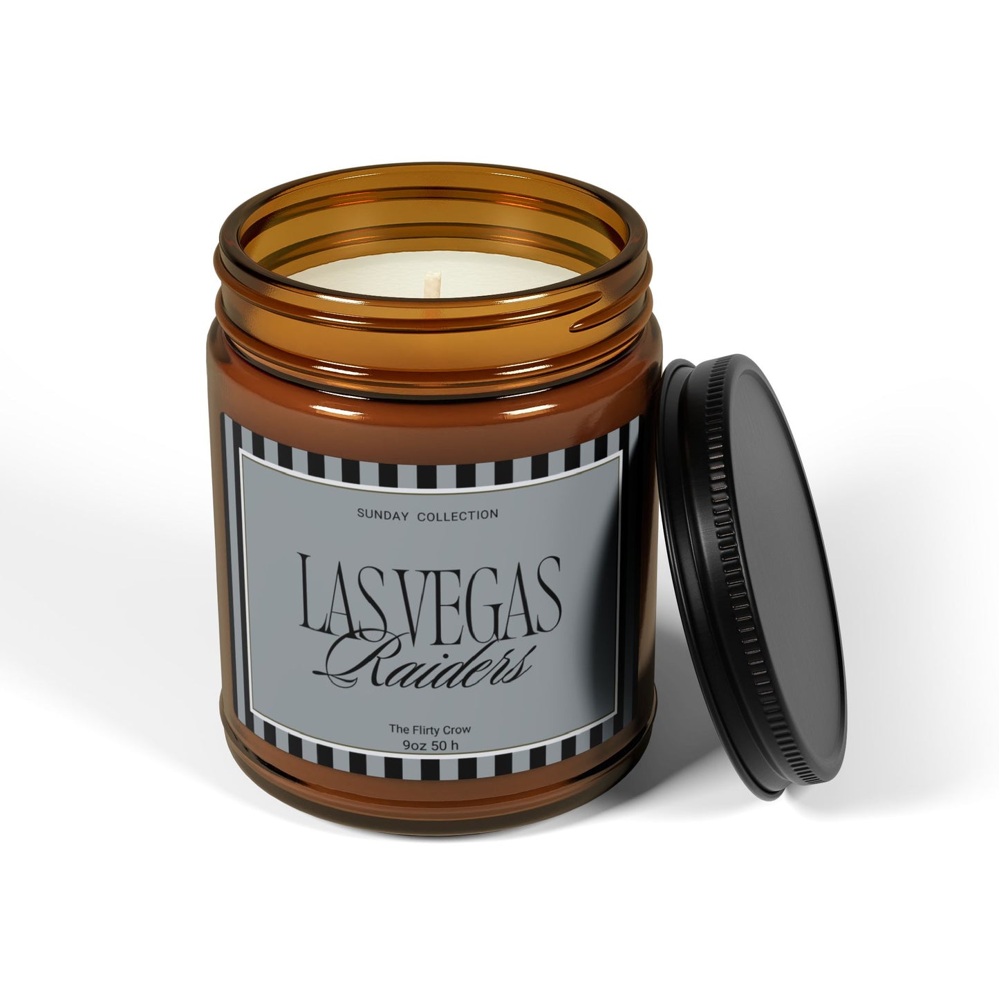 Las Vegas Raiders Scented Soy Candle for game day