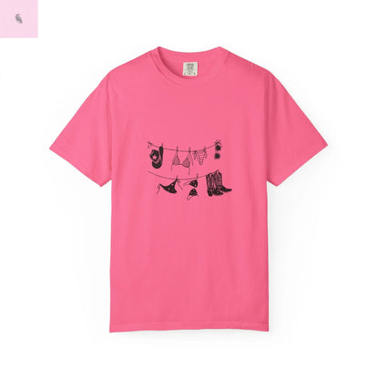 Cowgirl Summer Unisex Tee, Comfort Colors Beach Top, cowgirl style,Gift for Her, Vacation vibes, beach lover tee The flirty crow
