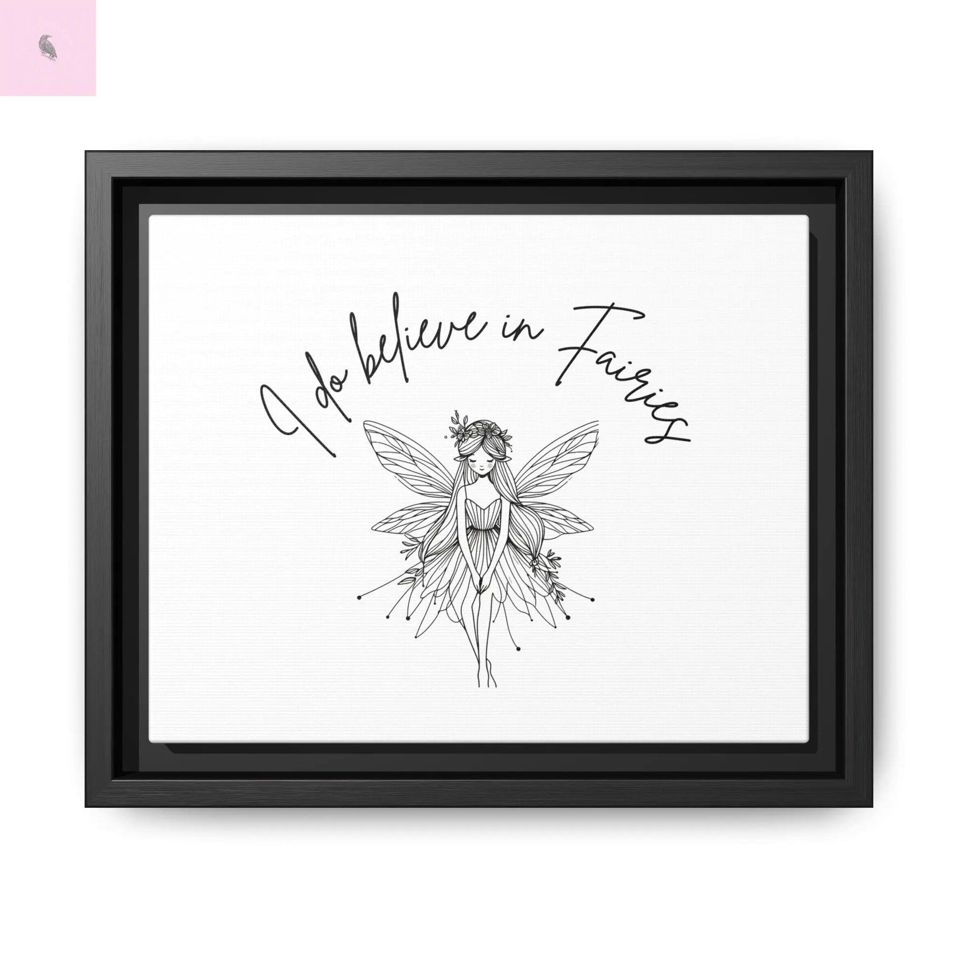 Fairies Canvas, Framed (Multi-color) - The flirty crow