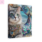 Mermaid Cat Canvas Art, Whimsical Cat Home Decor, Pet Lover Gift, Fantasy Wall Art, Ocean Room Decoration, Animal Lover Gift Cat lovers decor Printify