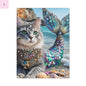Mermaid Cat Canvas Art, Whimsical Cat Home Decor, Pet Lover Gift, Fantasy Wall Art, Ocean Room Decoration, Animal Lover Gift Cat lovers decor Printify