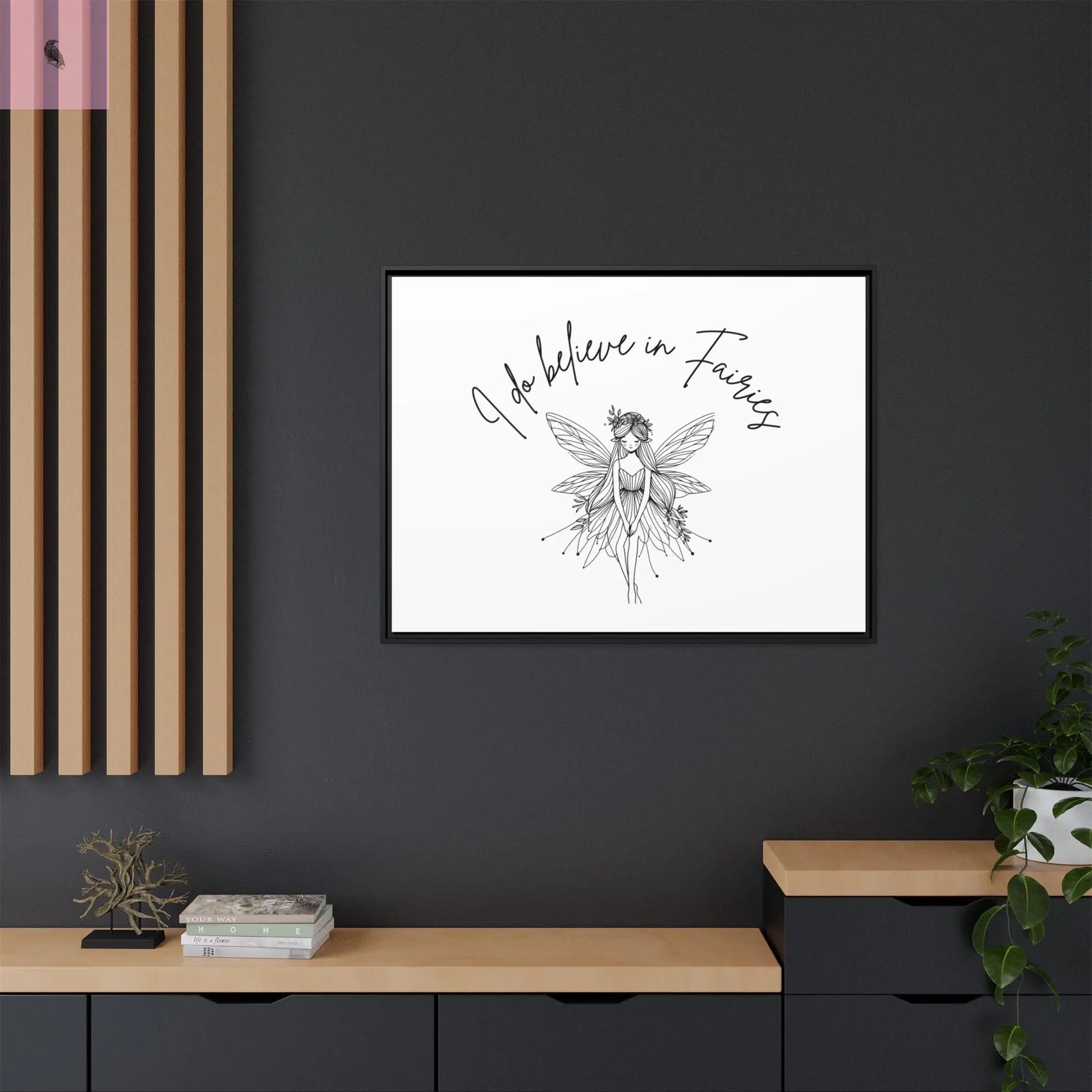 Fairies Canvas, Framed (Multi-color) - The flirty crow