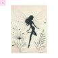 Elegant Fairy Silhouette Rolled Poster - Enchanting Wall Art for Home Decor - The flirty crow