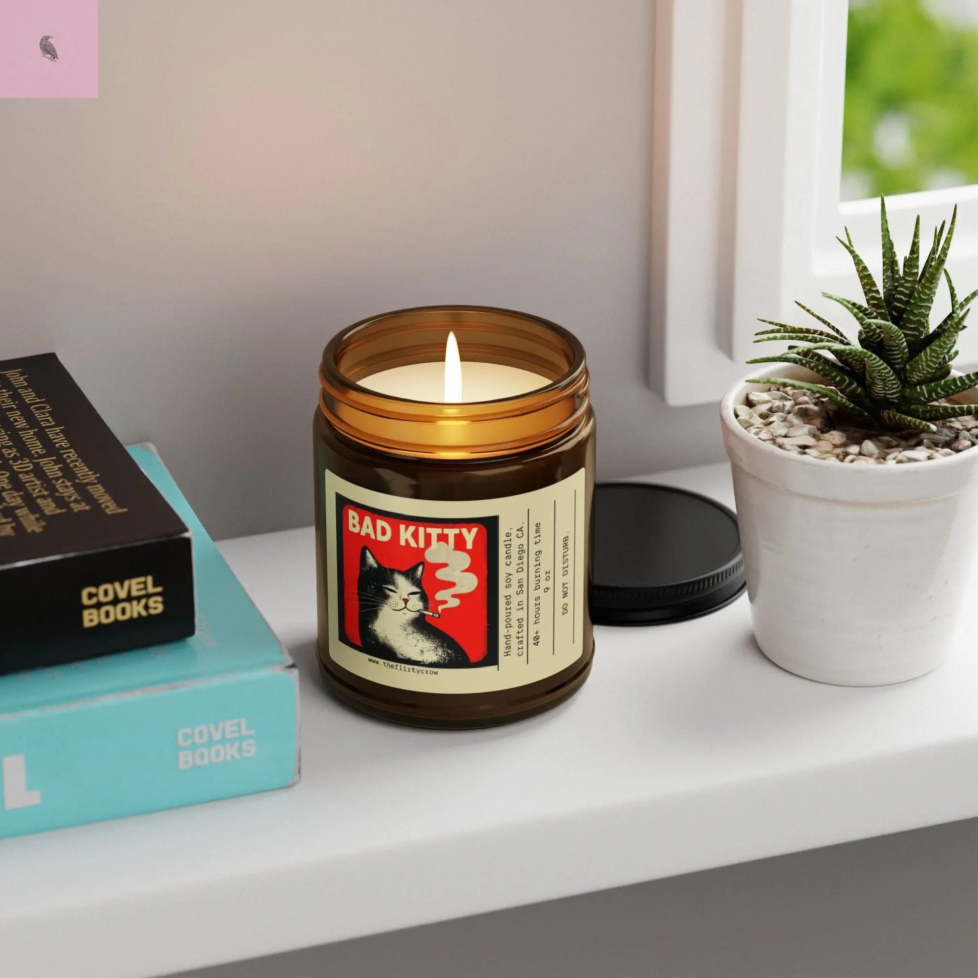 Bad Kitty Scented Soy Candle,  Relaxing Home Fragrance, Scented Candle, unique candle, gift for her, gift for him, housewarming gift Printify