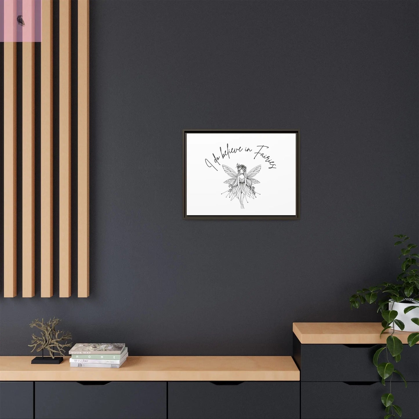 Fairies Canvas, Framed (Multi-color) - The flirty crow