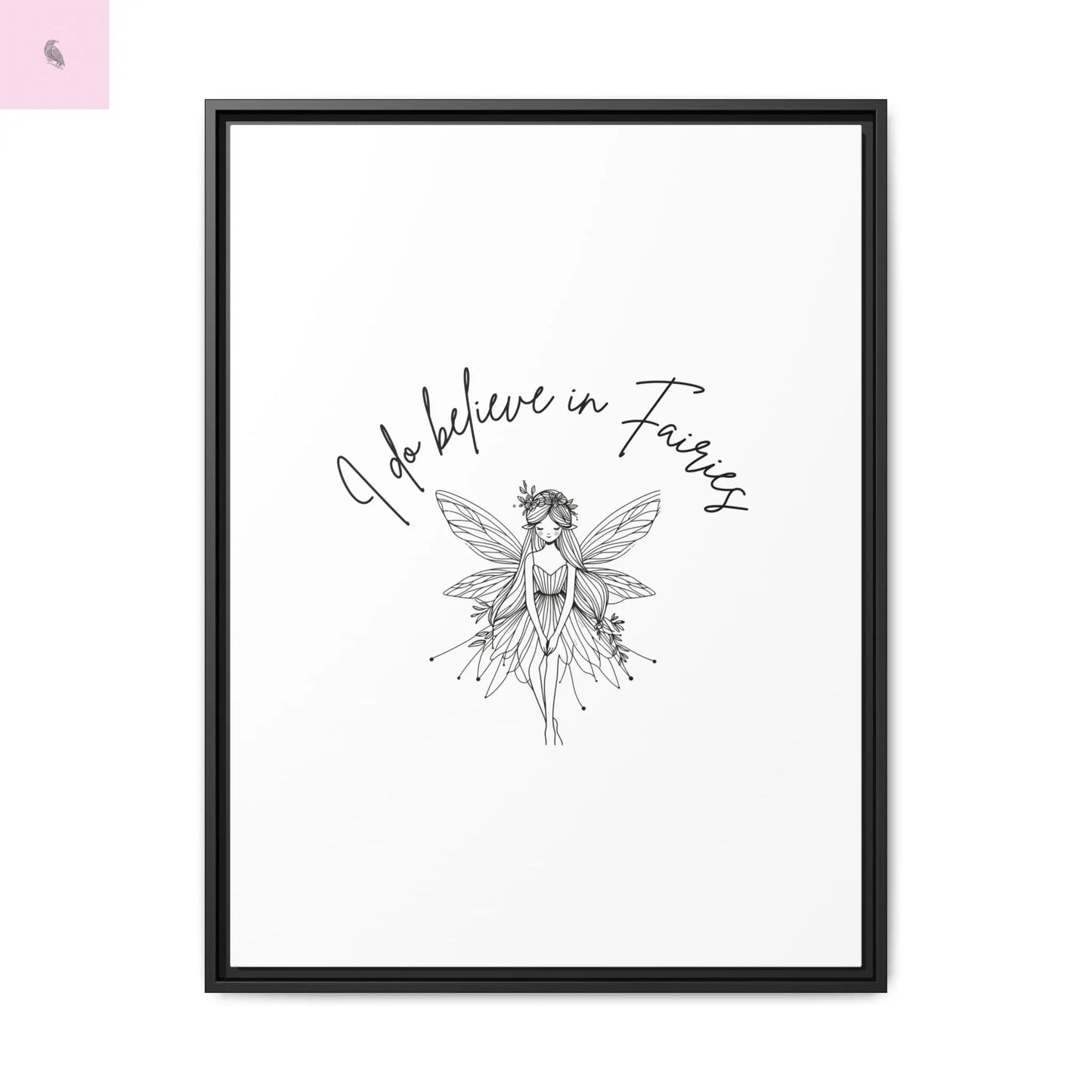 Fairies Canvas, Framed (Multi-color) - The flirty crow