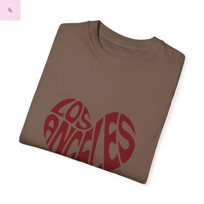 Los Angeles Heart Unisex Custom Colors  T-Shirt the flirty crow