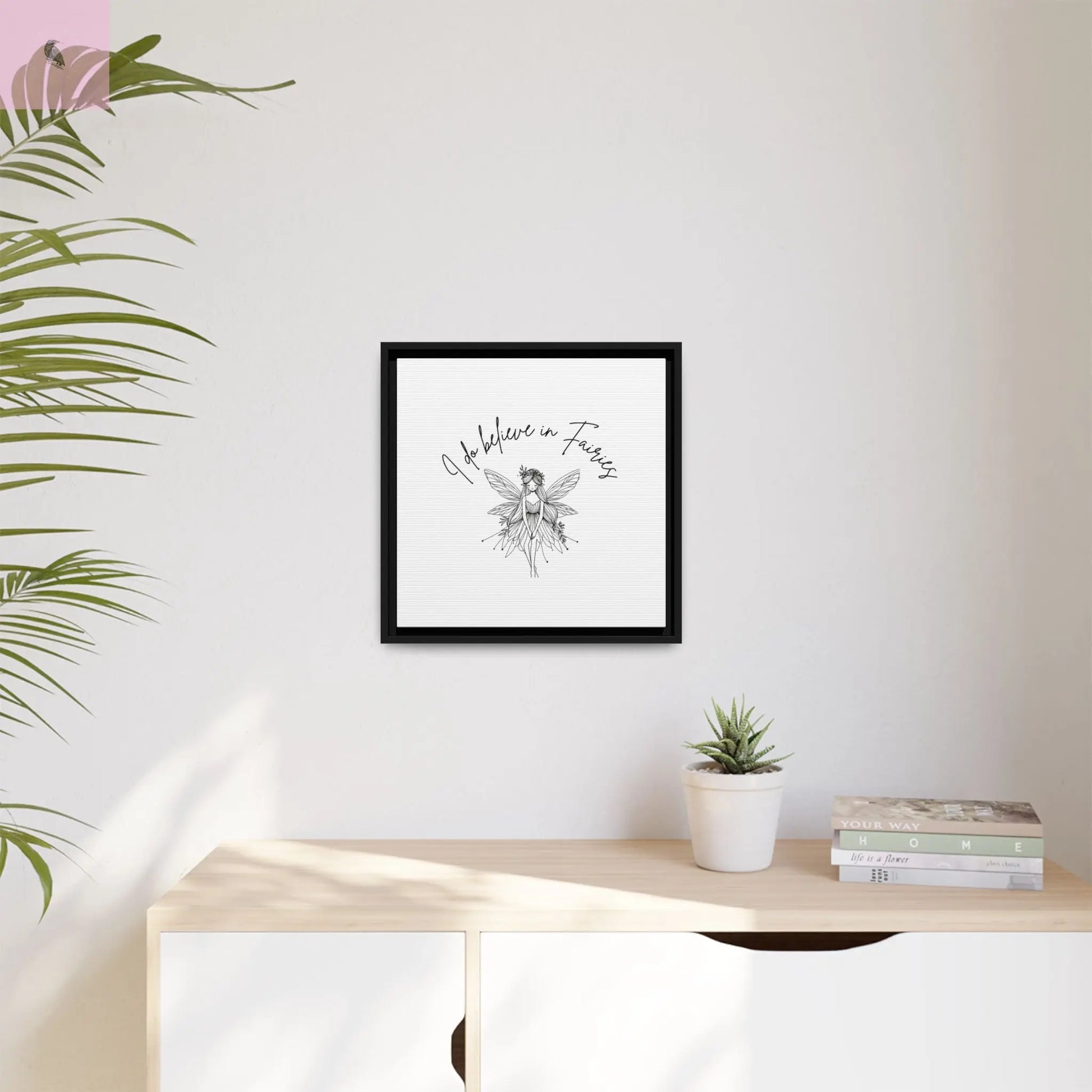 Fairies Canvas, Framed (Multi-color) - The flirty crow