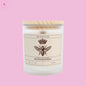 Natural Soy Wax- Queen bee candle 11oz Frosted Glass The flirty crow