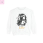 Leo Astrology Sweatshirt - Unisex Garment-Dyed the flirty crow