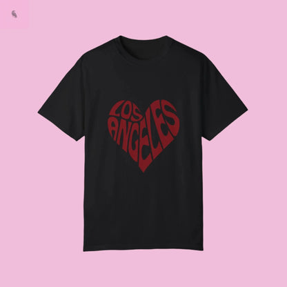 Los Angeles Heart Unisex Custom Colors  T-Shirt the flirty crow