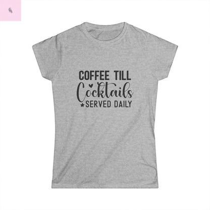 Women's Tee - Coffee Lover Cocktail Enthusiast Fun Tshirt the flirty crow