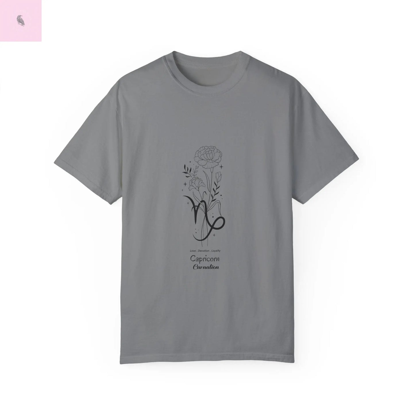 Capricorn birth flower T-Shirt for Astrology Lovers Printify
