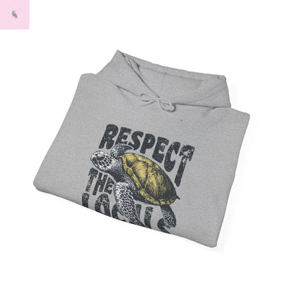 Ocean Lover Unisex Hooded Sweatshirt - Respect the Locals Beach Environmental Earth the flirty crow